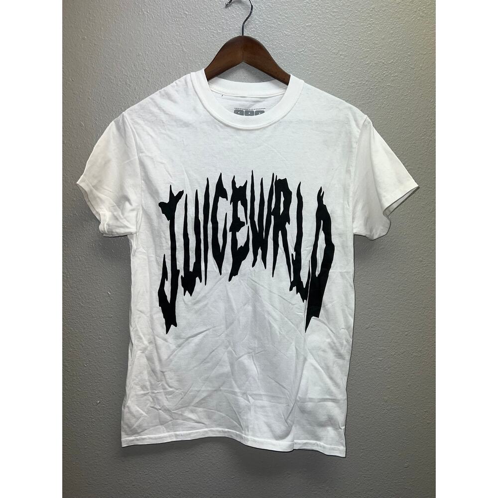 Juice Wrld Shirt 999 White Black Script Tee Musician Rap Rapper Small